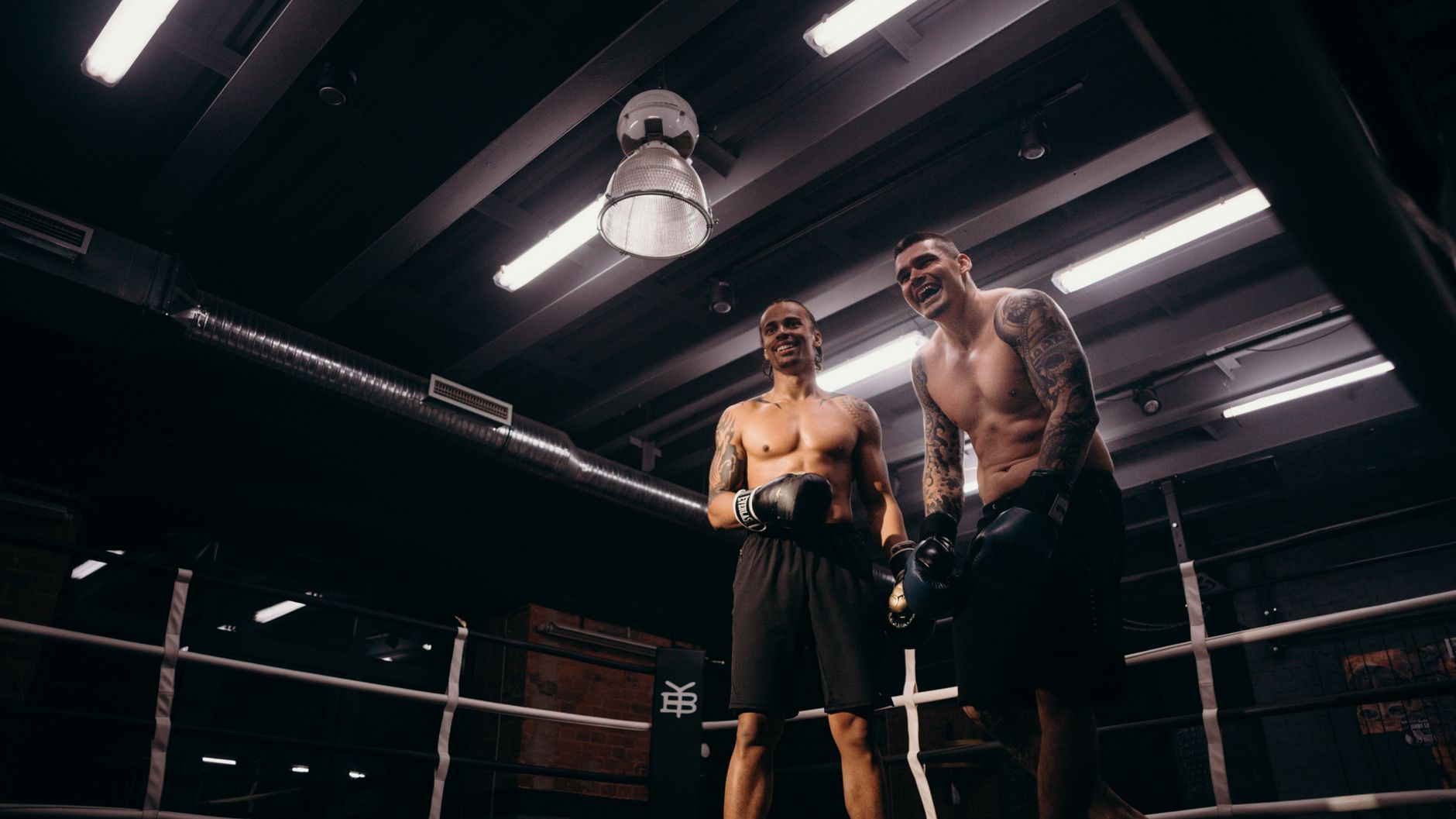Boxers after a training round