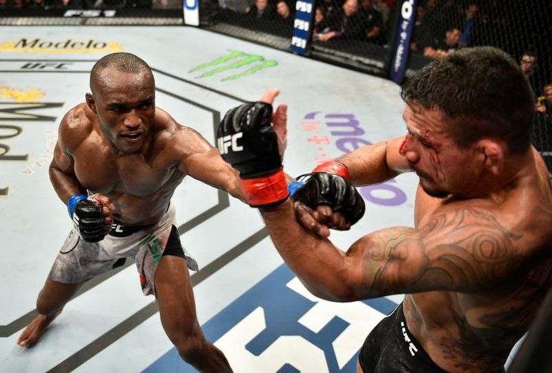 Kamaru Usman breaks down Colby Covington with punches at UFC 245