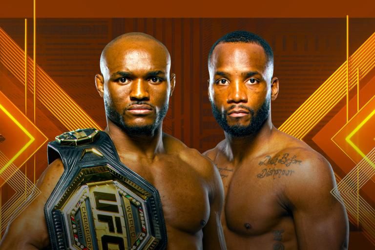 Kamaru Usman and Leon Edwards face off before UFC 278 welterweight title fight
